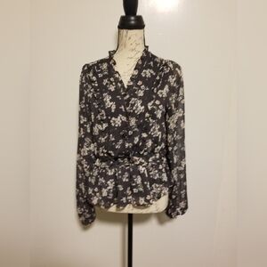 ASTR the Label Floral Chiffon Blouse